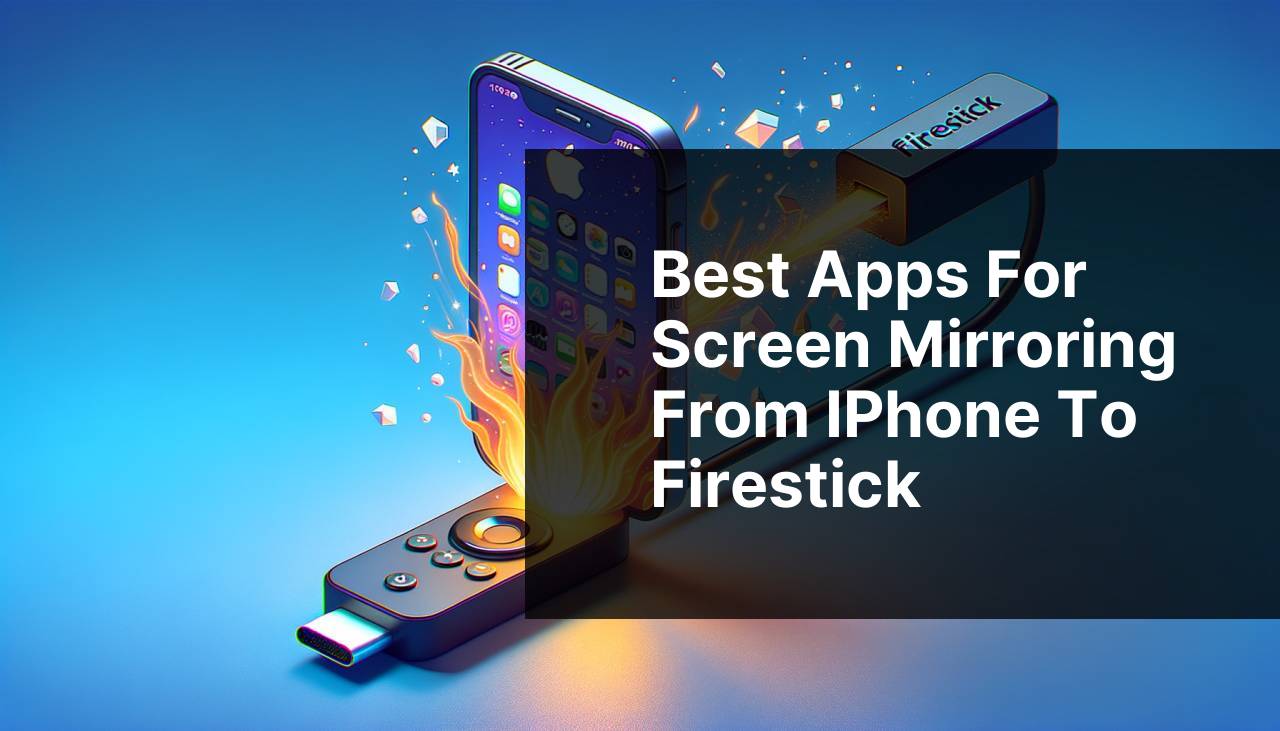 Best Apps for Screen Mirroring from iPhone to Firestick
