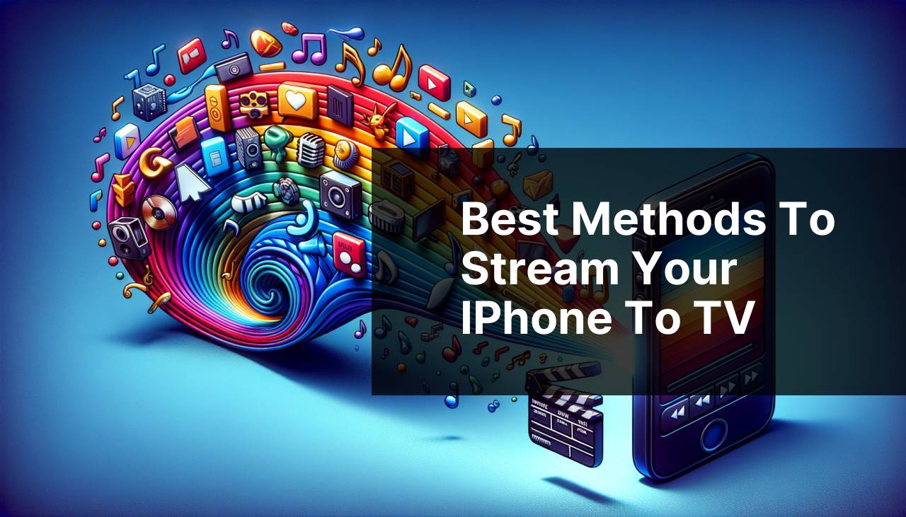 Best Methods to Stream Your iPhone to TV