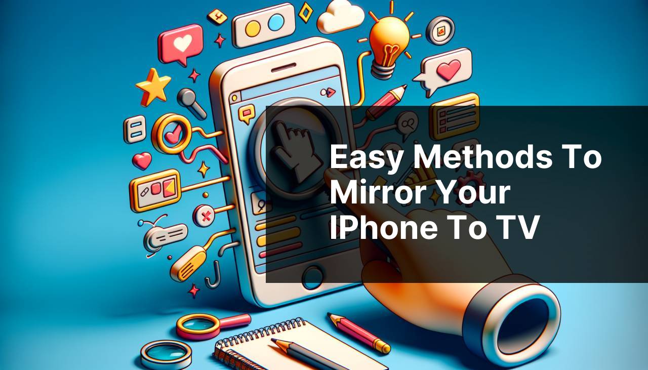 Easy Methods to Mirror Your iPhone to TV