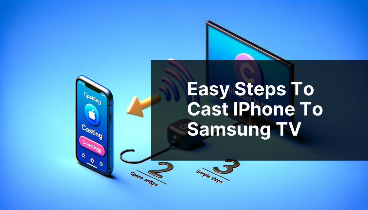 Easy Steps to Cast iPhone to Samsung TV