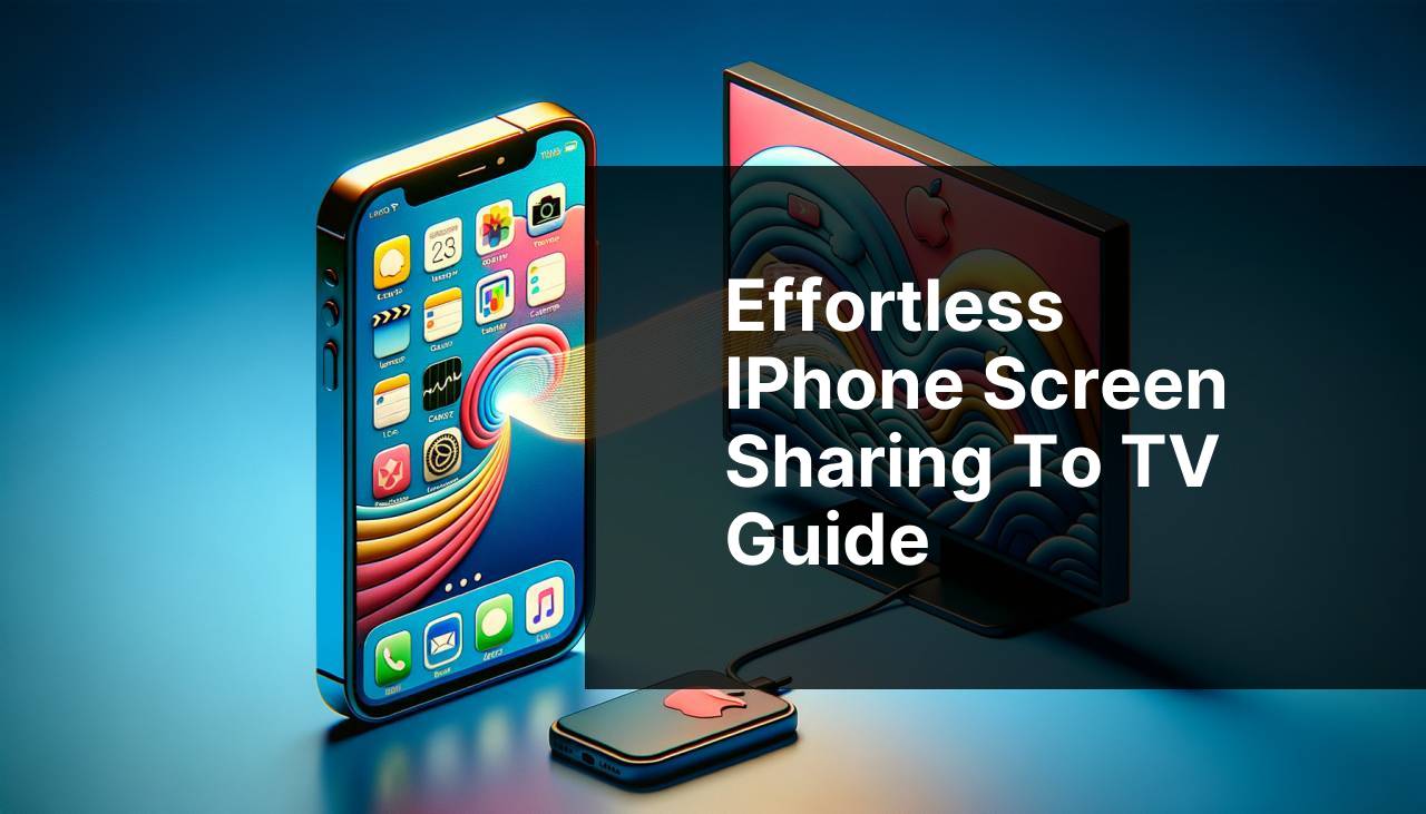 Effortless iPhone Screen Sharing to TV Guide