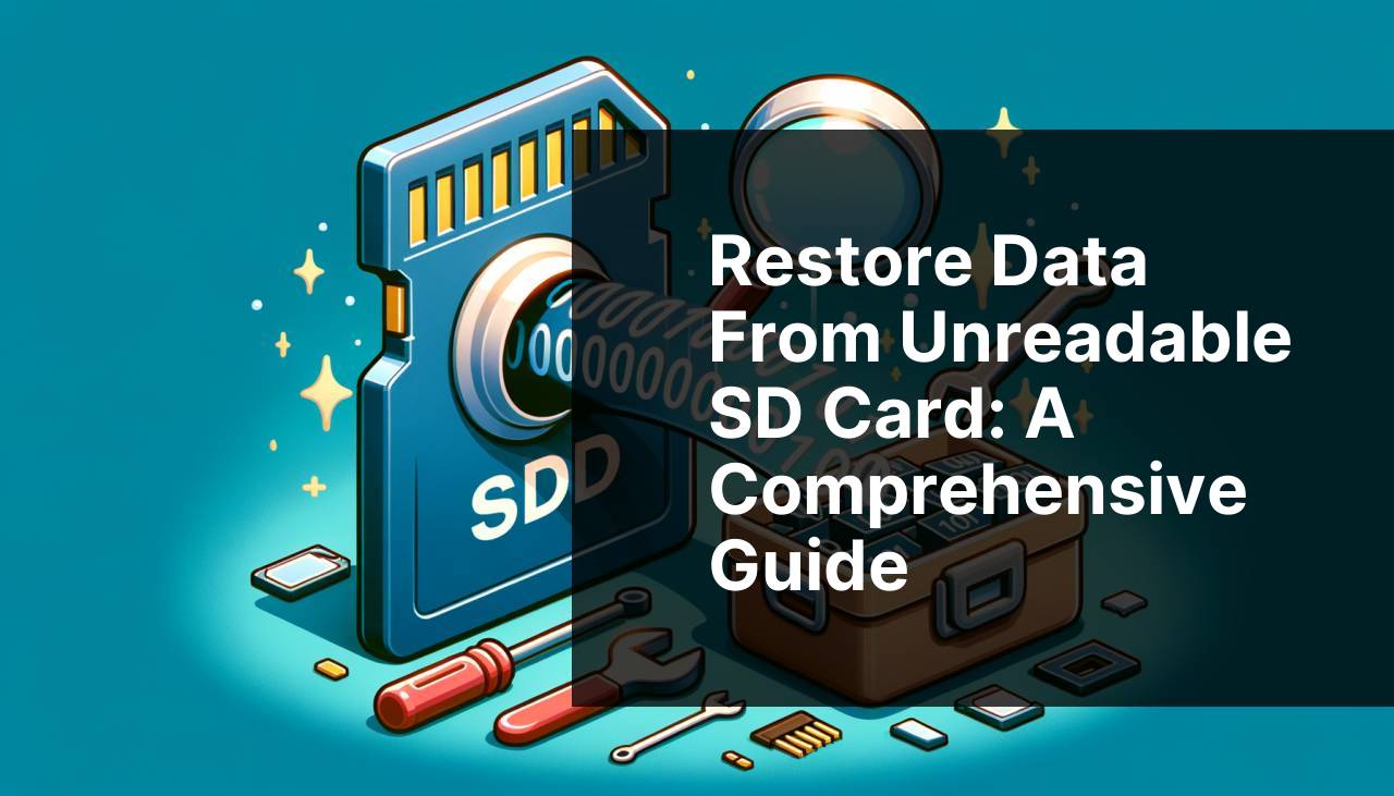 Restore Data from Unreadable SD Card: A Comprehensive Guide