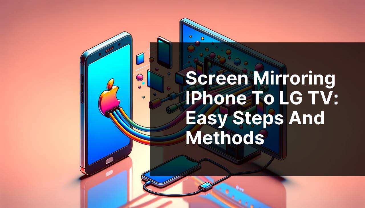 Screen Mirroring iPhone to LG TV: Easy Steps and Methods