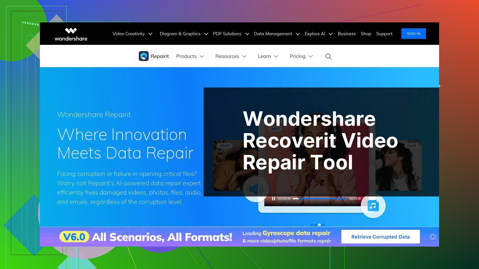 https://recoverit.wondershare.com/video-repair-tool.html screenshot