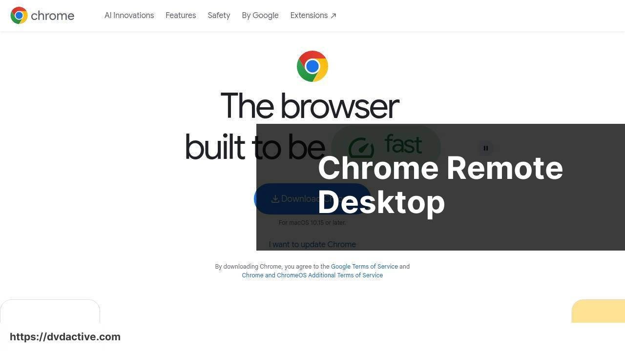 https://www.chrome.com/remote-desktop/ screenshot