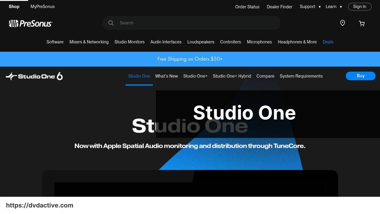 https://www.presonus.com/products/studio-one screenshot