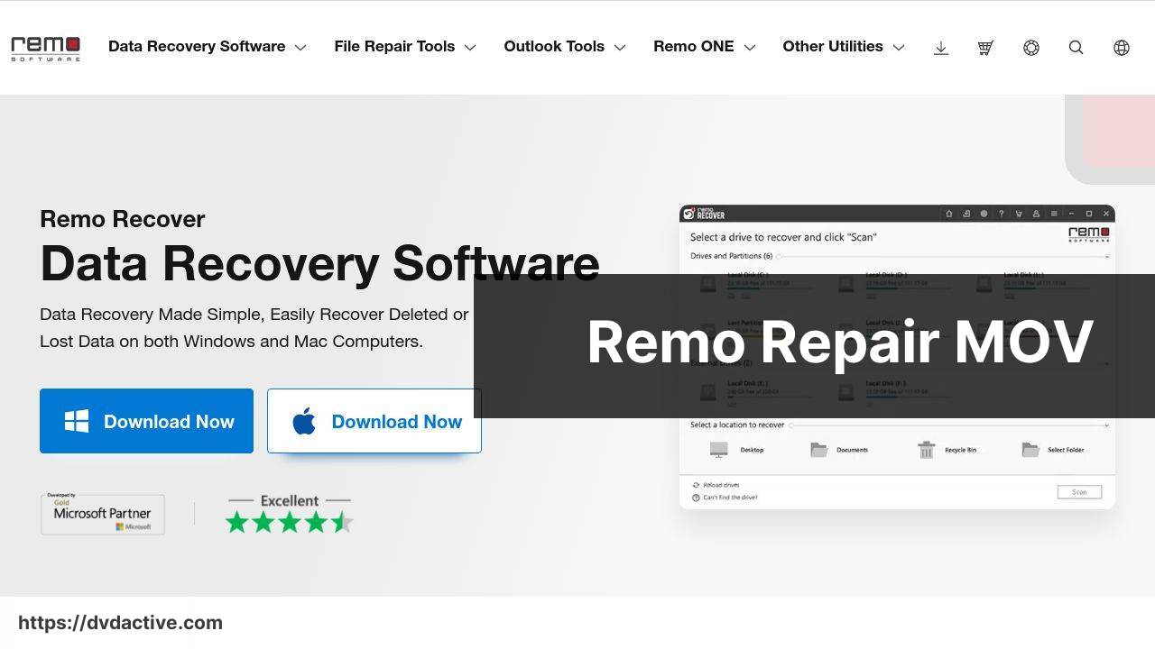 https://www.remosoftware.com screenshot