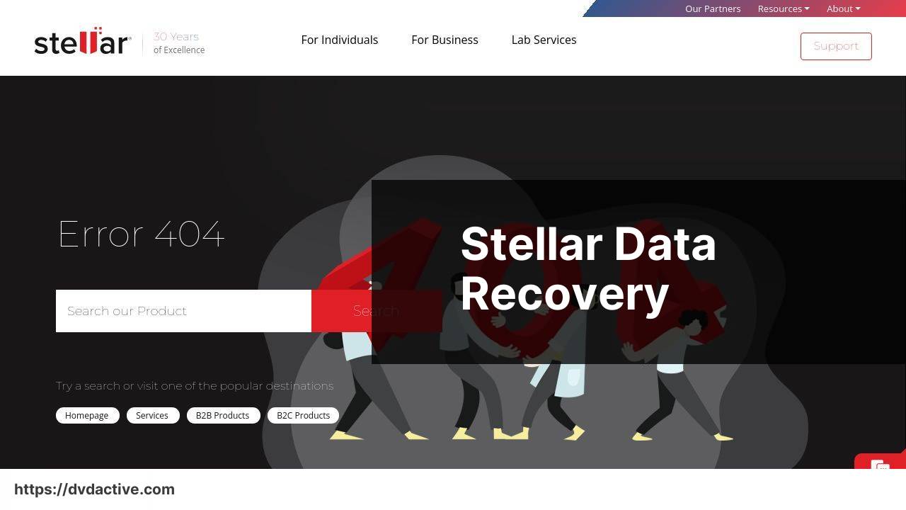 https://www.stellarinfo.com/data-recovery.php screenshot