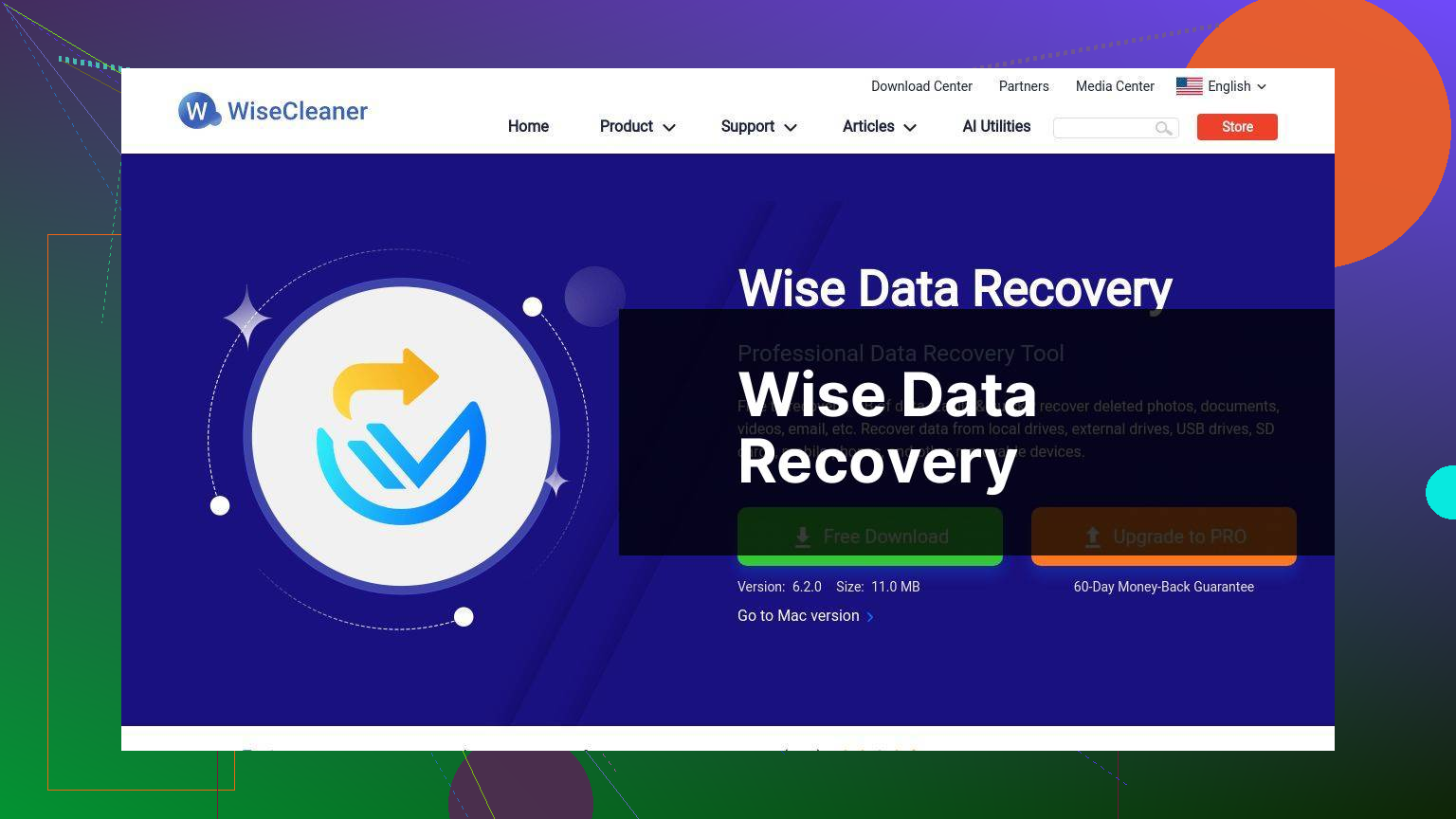 https://www.wisecleaner.com/wise-data-recovery.html screenshot